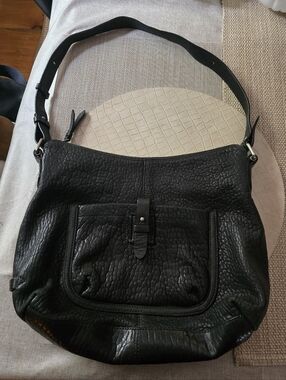 Cole Haan Classic Black Leather Shoulder Bag - Timeless Everyday Carry